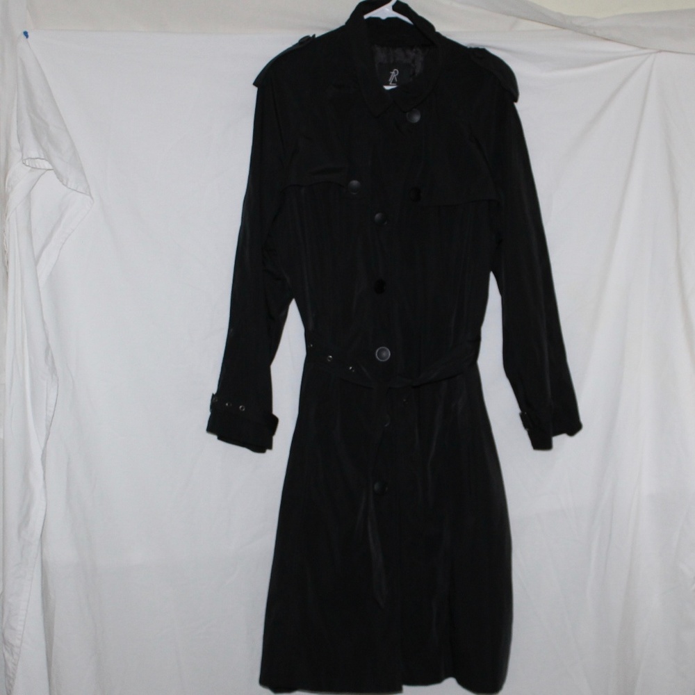 Rachel Zoe Trench Coat Black See Measurements L/XL